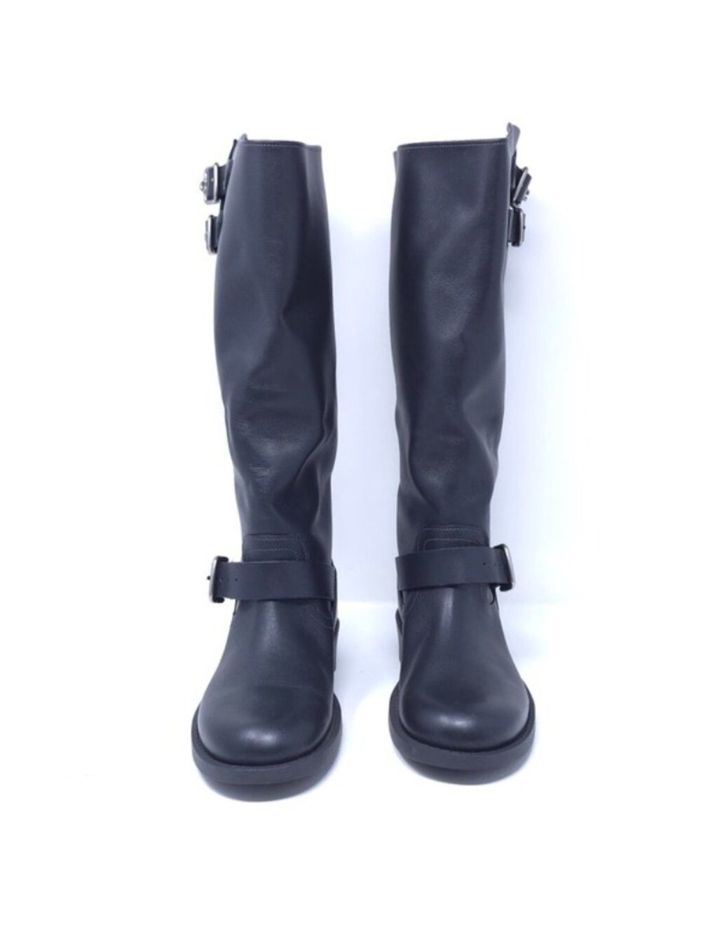 New COACH Daria Black Leather Moto Ankle Boots - Picture 3 of 9